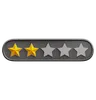 Two Of Five Star Rating