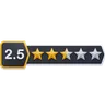 Two Point Five Star Rating