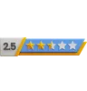 Two Point Five Star Rating