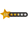 Two Point Five Star Rating