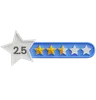 Two Point Five Star Rating