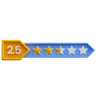 Two Point Five Star Rating