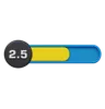 Two Point Five Star Rating Circle Bar