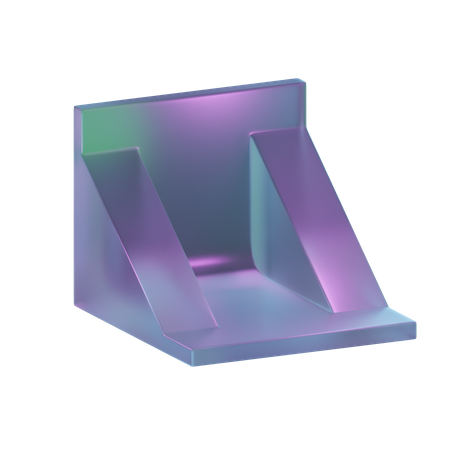 Two Side Slide Shape  3D Icon