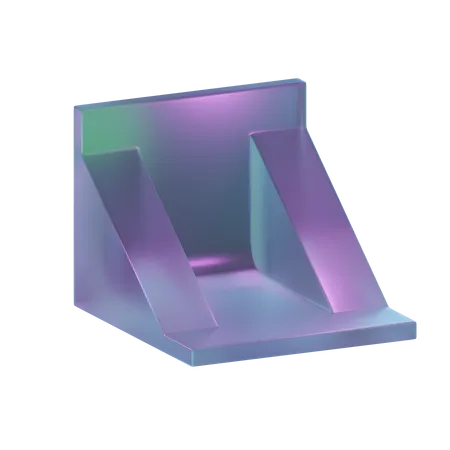 Two Side Slide Shape  3D Icon