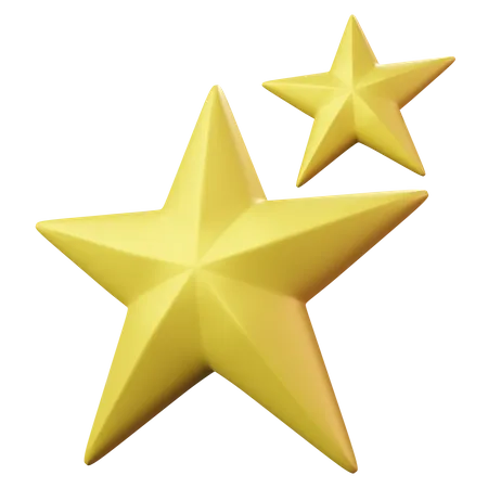 Two Star  3D Emoji