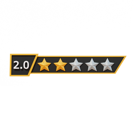 Two Star  3D Icon