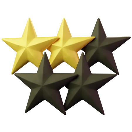Two Star  3D Emoji
