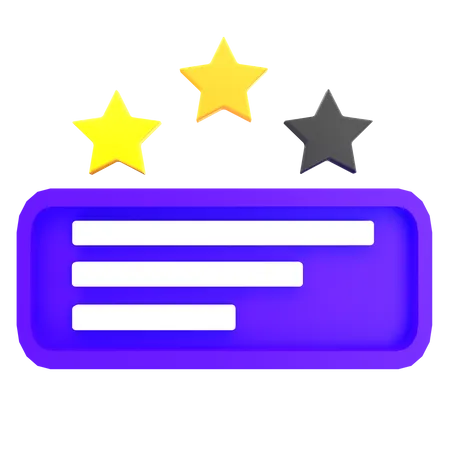 Two Star Review  3D Icon