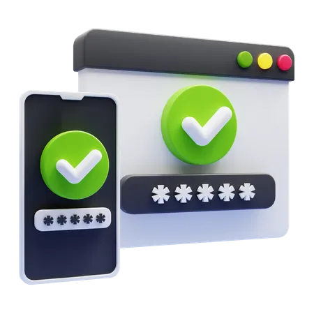 Two Step Verification 3D Icon