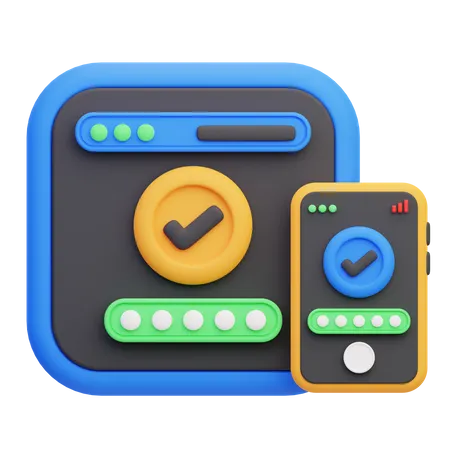 Two Step Verification 3D Icon