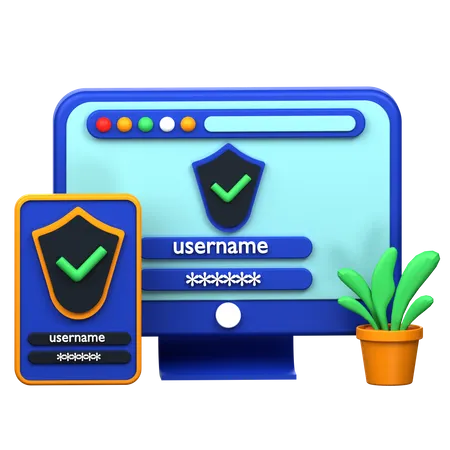 Two Step Verification 3 D Icon Illustration 3D Icon