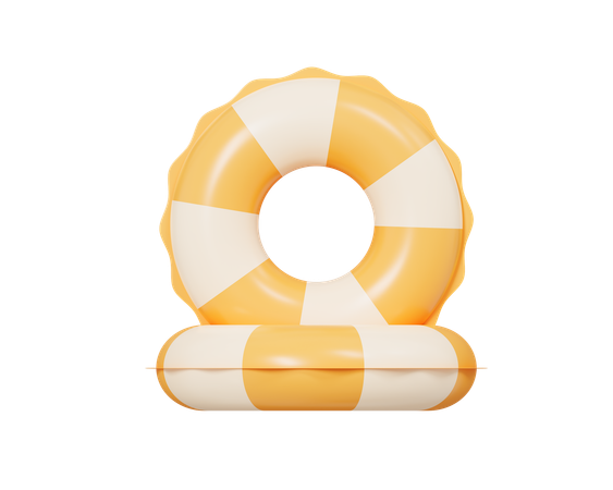 Two Swim Rings  3D Icon