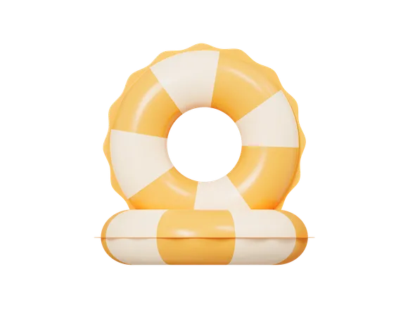 Two Swim Rings  3D Icon