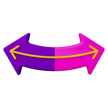 Two Way  3D Icon