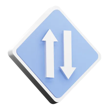 Two Way  3D Icon