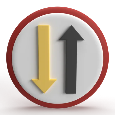 Two Way  3D Icon