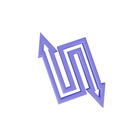 Two Way Arrow  3D Icon