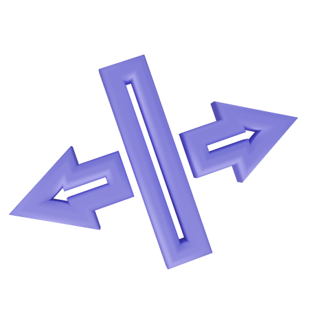 Two Way Arrows  3D Icon