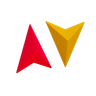 directional arrow 3d logo