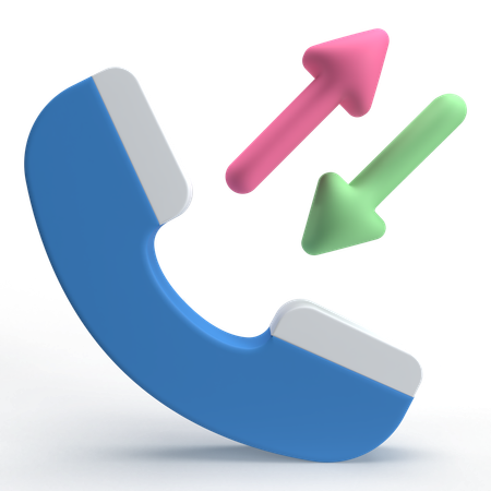 Two Way Communication  3D Icon