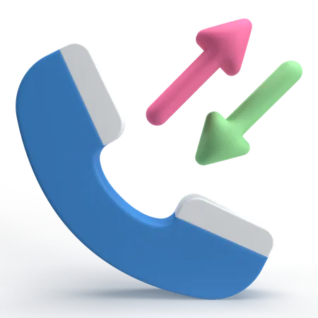 Two Way Communication  3D Icon