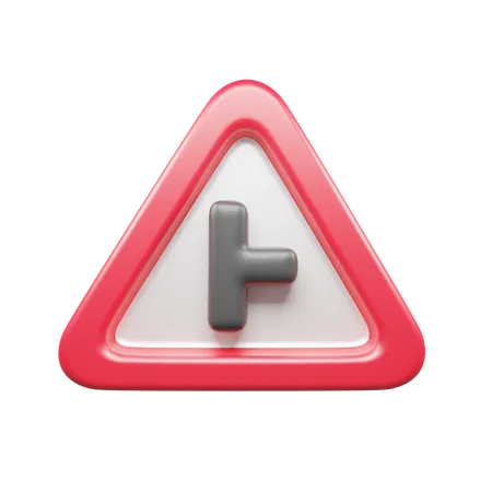 Two Way Road  3D Icon