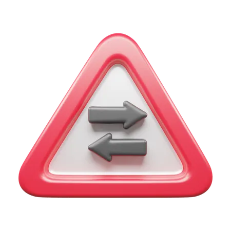 Two Way Road  3D Icon