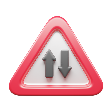 Two Way Road  3D Icon