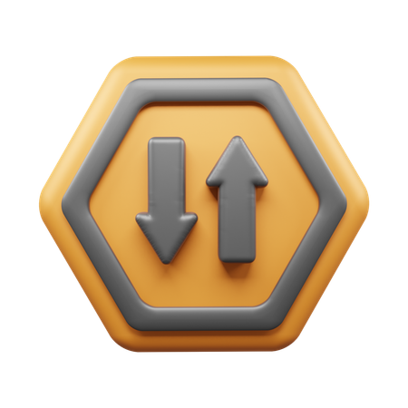 Two Way Road  3D Icon