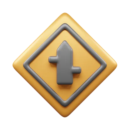 Two Way Road  3D Icon