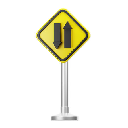Two way traffic  3D Icon