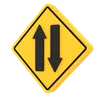 Two Way Traffic Sign