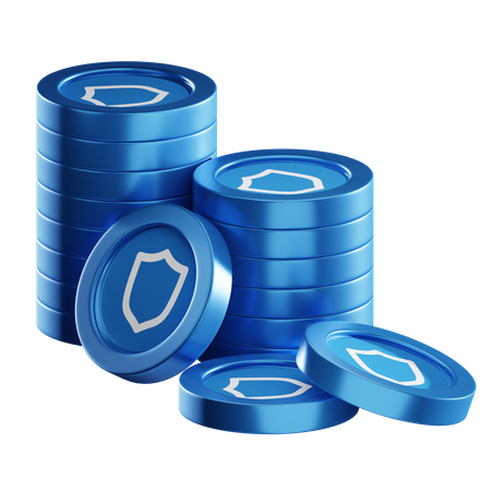 Twt Coin Stacks  3D Icon