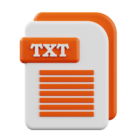 TXT  3D Icon