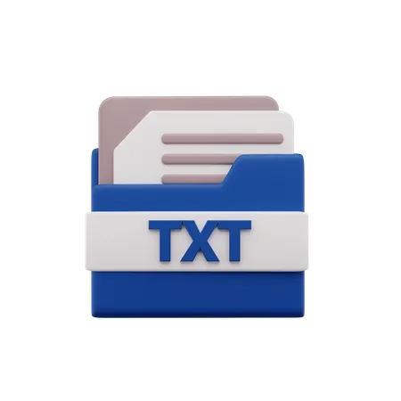 Txt-Datei  3D Icon