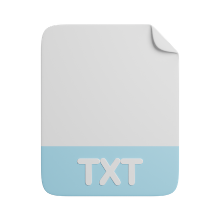 Txt-Datei  3D Icon