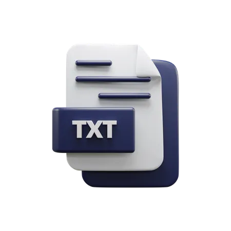 Txt File  3D Icon