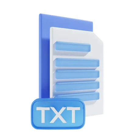 TXT file  3D Icon