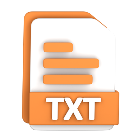 Txt File  3D Icon