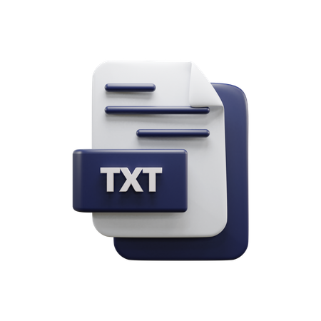 Txt File  3D Icon