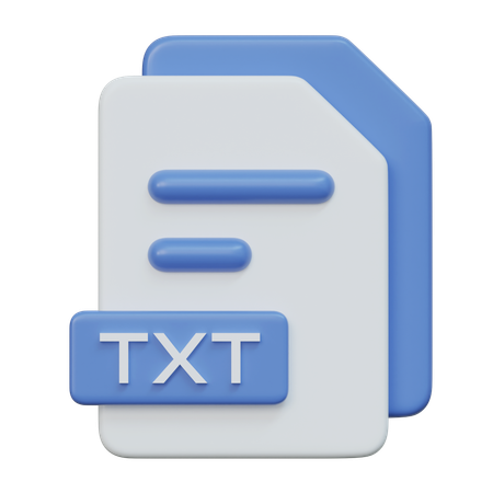 Txt File  3D Icon