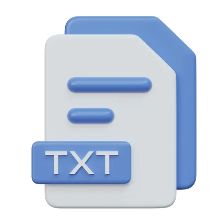 Txt File  3D Icon