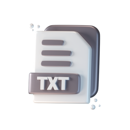 Txt File  3D Icon