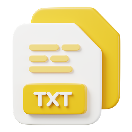 TXT File  3D Icon