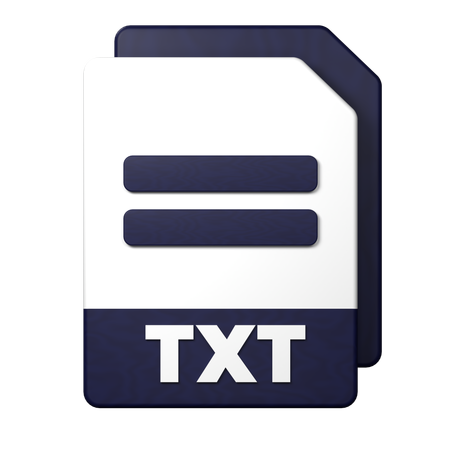 Txt File  3D Icon