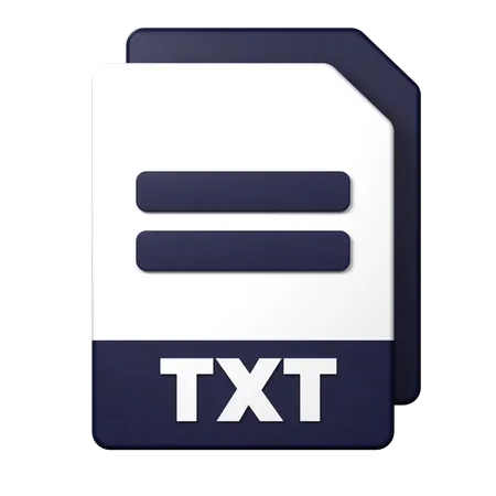 Txt File  3D Icon
