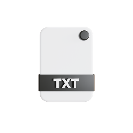 Txt File 3D Icon
