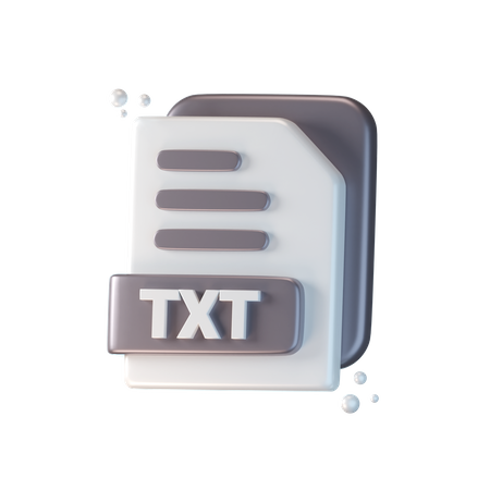 Txt File 3D Icon