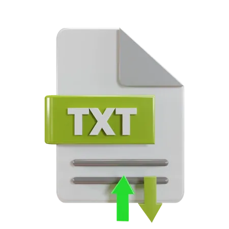 Txt File Transfer  3D Icon
